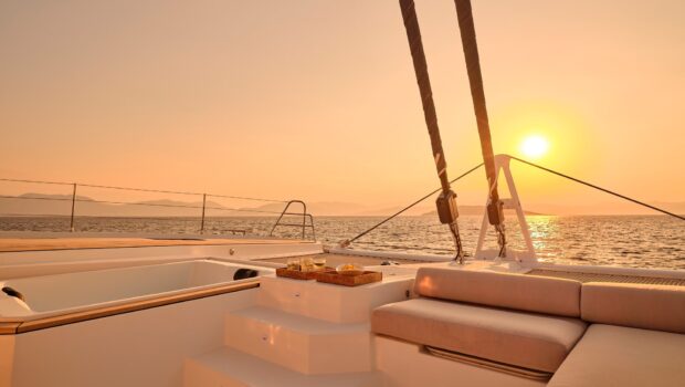 alexandra ii catamaran sunset (4) - Valef Yachts Chartering