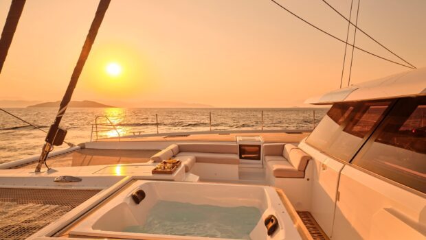 alexandra ii catamaran sunset (6) - Valef Yachts Chartering