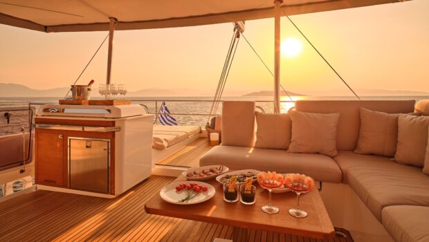 alexandra ii catamaran sunset (9) - Valef Yachts Chartering