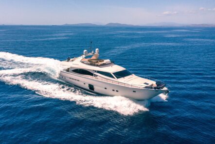 Annouka Ferretti running shots (5) - Valef Yachts Chartering