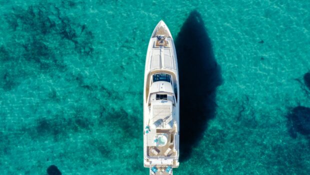 Infinitas motor yacht aerial (1) min - Valef Yachts Chartering
