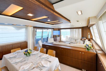 Infinitas motor yacht salon (2) min - Valef Yachts Chartering